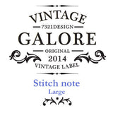 Stitch Notebook - London - Vintage Galore - Blank Note - L - VY6854