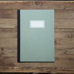 Stitch Notebook Plain - Light Green- Size L