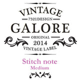 Stitch Notebook - London - Vintage Galore - Line Note - M - VY7011