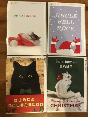 Whimsical British Christmas cards (Set of 8) - CC106