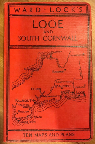 Ward Lock Red Travel Guide - Looe and South Cornwall c. 1950 13th ed TR:101