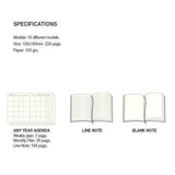3 for price of 1 themed Large Sized Notebooks - Blank - Prestigious 7321 Design