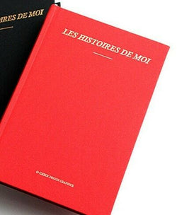 Fun red designer "Les histores de moi" (The stories of me) diary - ST109