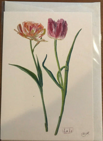 Beautiful Floral Cards Imported from Germany, set of 10- CC136